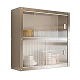 【Design in acciaio inox】 Questo armadio a parete presenta una robusta struttura in acciaio inossidabile, stabile con il suo triangolo e. Ideale per ambienti umidi, offre un ottimo soluzione per il tuo bagno o la tua cucina. Goditi un facile accesso e migliora l'estetica del tuo spazio. Perfetto sia per uso residenziale che commerciale.