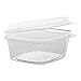 GNPAD12F Clear Hinged Deli Container, APET, 12 oz, 5-3/8 x 4-1/2 x 2 7/8