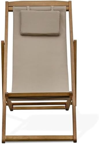Miniatura 6 de East West Furniture BMRCFNE Monroe - Silla relajante de tela para exteriores para piscina, terraza, césped, madera de eucalipto, 22 x 40 x 34