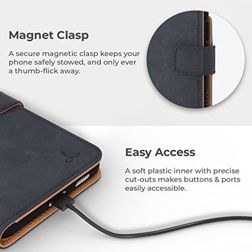 STENES Bling Wallet Phone Case Compatible with Moto G Play (2023) - Stylish - 3D Handmade Girls Women Square Lattice Bowknot Magnetic Wallet Stand Leather Cover Case - Champagne