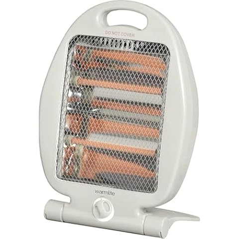 Warmlite WL42006 Folding Quartz Heater with Carry Handle Cover