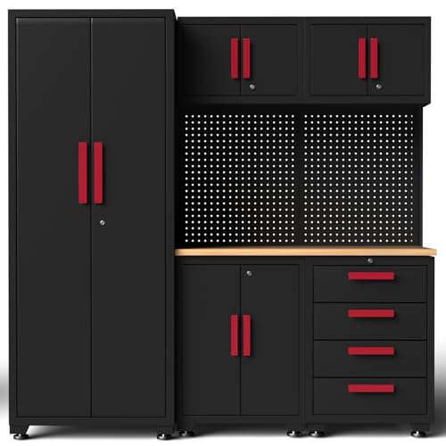 Tsnritor 6-Piece Garage Storage Cabinet System