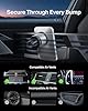 Belkin MagSafe Car Vent Mount Pro, Magnetic Phone Holder for iPhone 16/15/14/13/12, Secure Grip, Portrait & Landscape View, Cable Management, Air Vent Clip, Magsafe Compatible, Silver, Includes Cloth