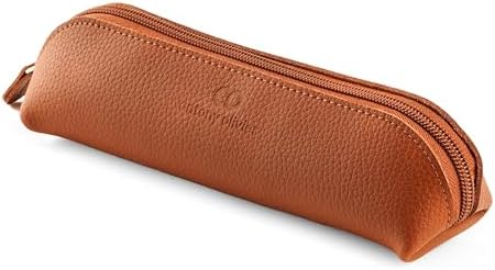 Antony Olivier Leather Pencil Case | 3 Colour Options with Zip | for Men, Women, Girls, Boys & Professionals | Perfect Size Pouch for Stationery & Art Utensils | Packaged in a Kraft Gift Box