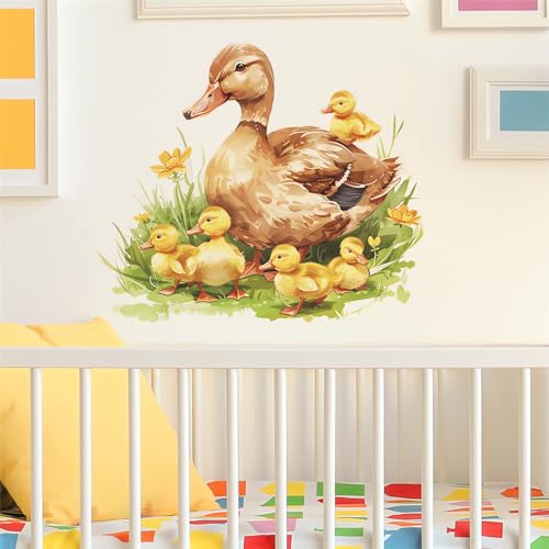 Vinilo Decorativo para Pared Sacinora Patos y Patitos
