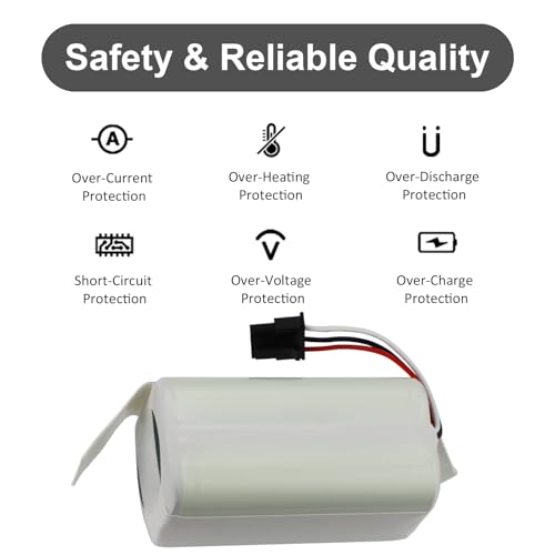 Image of MULS ABL-G Battery for iRobot Roomba Combo Essential, Combo&Mop Y0110 Y0140 | Y011020 Y011040 Y014020 Y011240 Vac Q011 Q011020 Q0120 Q012020 RVG-Y1 RCC-Y1 Robot Vacuum Mop Combo Cleaner 14.4V 2800mAh