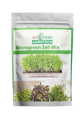 Image of Evergreen AgroTech Microgreens Soil Mix - 2Kg Premium Organic Potting Blend for Home Gardening, Terrace & Indoor Plants