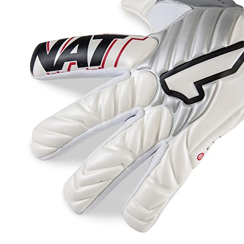 Rinat Meta Gk Semi Junior Goalkeeper Gloves Size 5 White/Black/Red #TOP4