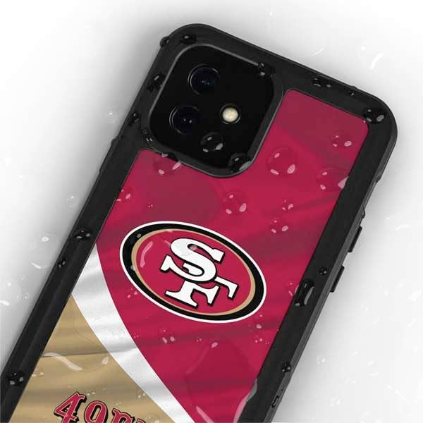 Skinit Waterproof Phone Case Compatible with iPhone 12 - Officially Licensed NFL San Francisco 49ers Design