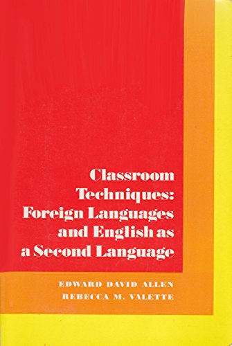 Classroom Techniques: Foreign Languages and Eng... 0155076744 Book Cover