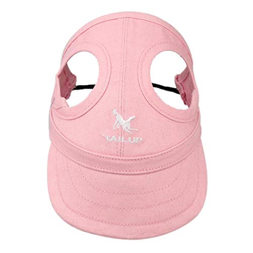 Boné de beisebol esportivo para cães e animais de estimação Flameer Pet com orifícios de orelha para