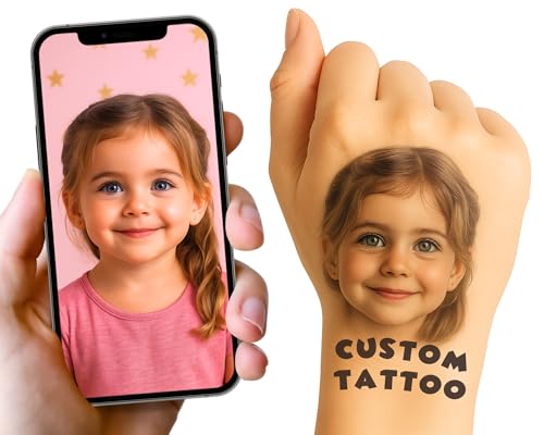 Custom Face Tattoos - Die Cut - Funny Personalized Temporary