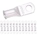 Selterm 25 Pack 4 Gauge 4 AWG 1/4" Stud UL Marine Grade Ring Terminal Lugs Battery Cable Tinned Copper Eyelets