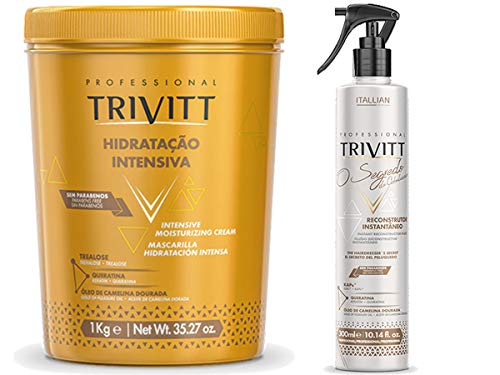 Kit Trivitt Hidratação Intensiva 1kg + O Segredo Cabeleireiro Reconstrutor Instantâneo 300ml