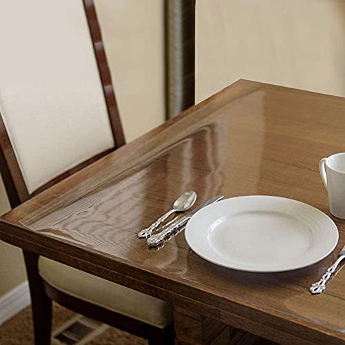 Nappe rectangulaire transparente plastique souple idéale pour repas de fêtes