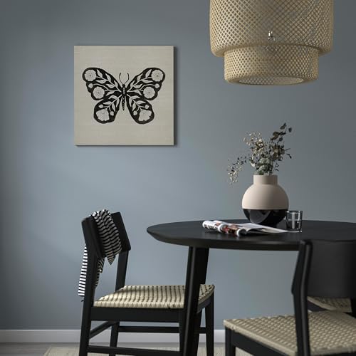 Tableau papillon ProTuning GRÖNMES cadre carré déco murale salon et chambre