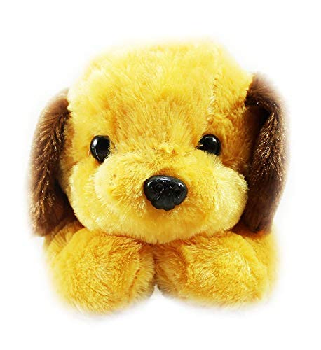 Image of Tickles Adroable Lying Dog Soft Stuffed Plush Animal Toy for Kids Baby Boys & Girls Birthday Gifts (Size: 35 cm Color: Brown)