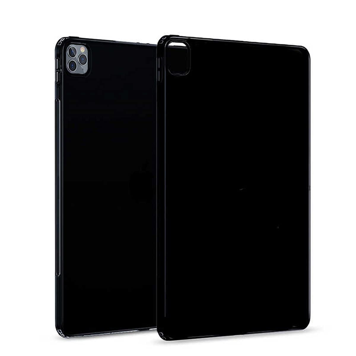 Zore Apple ile uyumlu iPad Pro 12.9 Pro 2020 (4.Nesil) Kılıf Tablet Süper Silikon Kapak Siyah