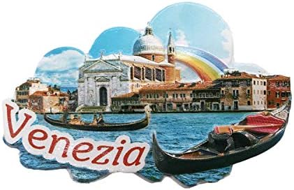 Aimant Frigo 3D Souvenir Gênes Italie - Décoration Cuisine Voyage | Aimant Décoratif Lieux Touristiques