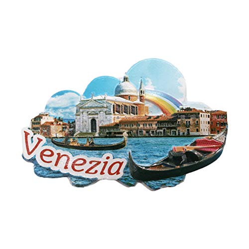 Wedare 3D Venezia Venecia Italia Imán de refrigerador Recuerdos de Viajes turísticos Artesanías de Resina Hechas a Mano Pegatinas magnéticas Decoración de la Cocina del hogar Colección
