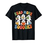 Photo Gallery groovy leggi di più libri ghost reading halloween teacher maglietta Photo Gallery groovy leggi di più libri ghost reading halloween teacher maglietta