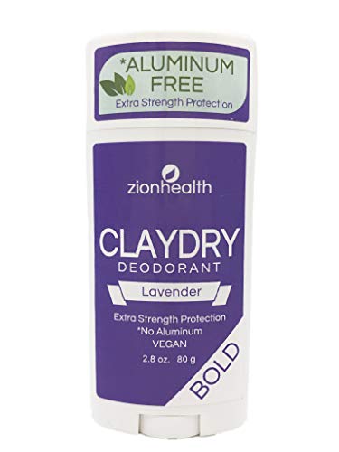 Zion Health ClayDry Bold Lavender Vegan Deodorant Stick - 2.8 oz