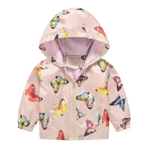 Toddler Windproof Hooded Jackets Zipper Fall Waterproof Long Sleeve Coats Baby Boys Girls Lightweight Outwear3