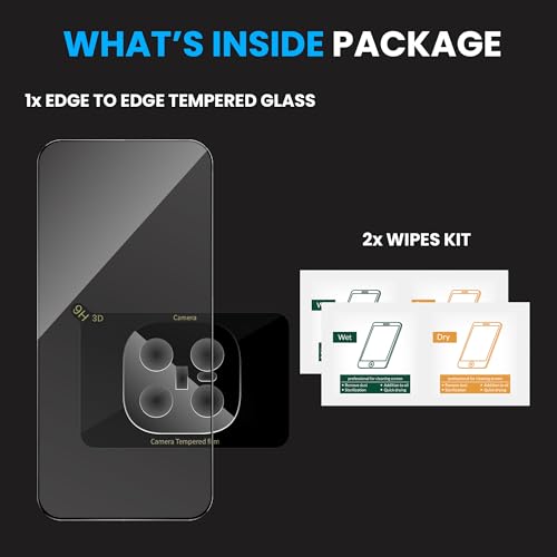 Image of FIRST MART Military-Grade Gorilla Tempered Glass for iQOO 15 With Black Camera Lens Protector & Installation Kit | Edge to Edge Coverage, Case Friendly, Anti-Scratch | Black