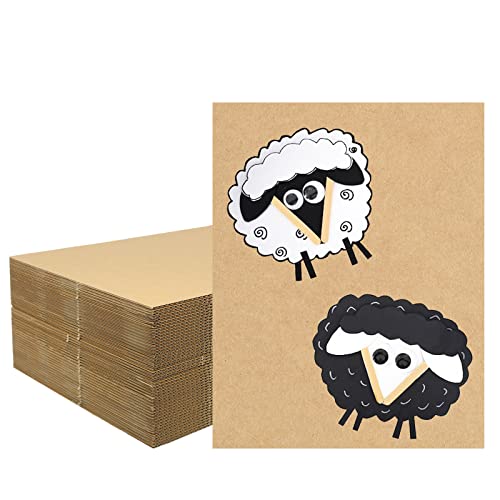 Suituts 50 Pack 11X14 Inch Corrugated Cardboard Sheets, Large Corrugated Packaging Pads, 2.5Mm Thick Cardboard Sheets For Mailers, Flat Cardboard Inserts For Shipping #TOP5