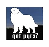 Got Pyrs? ~ Great Pyrenees Vinyl Window Auto Decal Sticker