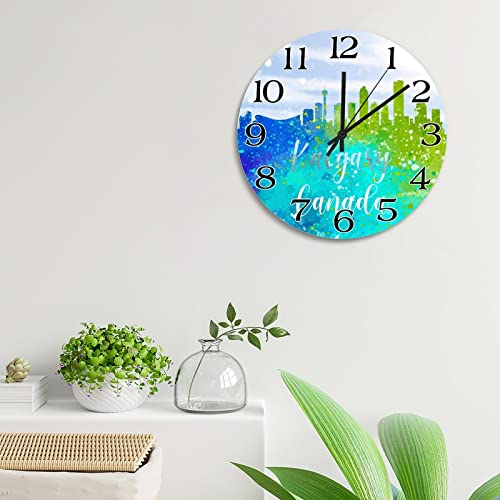 Horloge murale Kalgary à piles pour installer facilement sans fil apparent