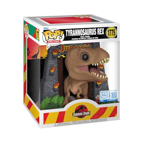 Image of POP! Deluxe: Jurassic Park - T-Rex w/Gates - Collectable Vinyl Figure - Gift Idea - Official Merchandise - Toys for Kids & Adults - Movies Fans - Model Figure for Collectors