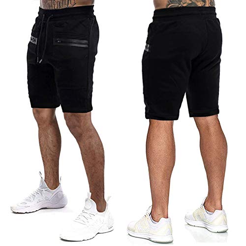 Sweatpants For Men Boys Sleepers Workout Men's With Pockets Athletic Short Shorts Running Pants Birthing Black #TOP2