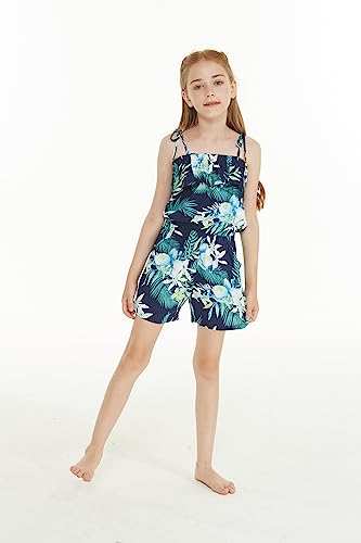 Image of Family Matching Hawaiian Clothes, Orchid Breeze Navy | Lightweight 100% rayon • Family matching outfits • Beach vacations • Luaus • Cruises • Family photos