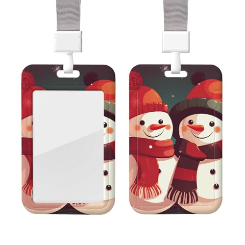 Hugging Snowman ID�o�b�W�z���_�[ �X�g���b�v�t�� �c�^�J�[�h�P�[�X �v���e�N�^�[�|�[�` �N���A�E�B���h�E�t�� �v���X�`�b�N�X���C�h ID�J�[�h�z���_�[ �Ō�t ��t �����p�i �l�[���^�O�p