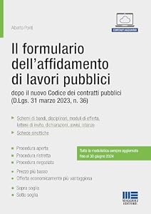 Vedi scheda su Amazon Il formulario dell'affidamento di lavori pubblici dopo il nuovo Codice dei contratti pubblici (D.Lgs. 31 marzo 2023, n. 36)