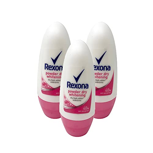 3 Rexona Women Powder Dry Anti-Perspirant Deodorant 40Ml Roll On #TOP23