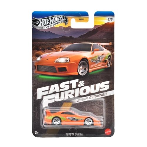 Hot Wheels Fast and Furious Toyota Supra 1:64 Naranja miniatura 2