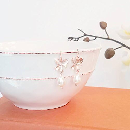 Miniatura 5 de Rose Gold bracelet, Pearl Bracelet, Orchid bracelet, Flower bracelet, Wedding Bracelet, Gift for her, Bridesmaid gifts