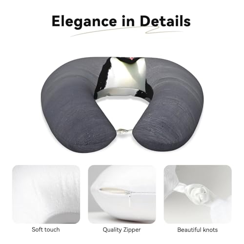 Almohada cuello de poliéster negra ajustable miniatura 4