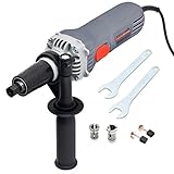 Netzfrequenz: 50/60 Hz Spindelschleifmaschine 600 Watt (lang). Spannzangen Ø 6/8 mm. Spindelhals Ø 43 mm. Drehzahlstufen - 6