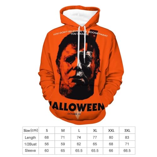 ZHANGXM Adult Sweater Sweatshirts Halloween Michael Myers Casual Long Sleeve Pullover Sweatshirt Outfits Fall Clothes2