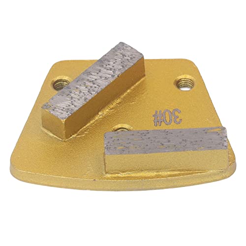 Trapezoid Grinding Shoes, 3 Pcs 30 Grit Trapezoid Grinding Disc Hard Wearing 2 Long Teeth Stable Structure for Ground