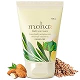 Moha Nail Care Cream with Almond & Flax Seed Oil | Ayurvedic Cream for Nail Growth, Strengthening & Cuticle Softener | For Damaged Nails | Herbal Nail Ointment for Men & Women- 100g (Pack of 1)