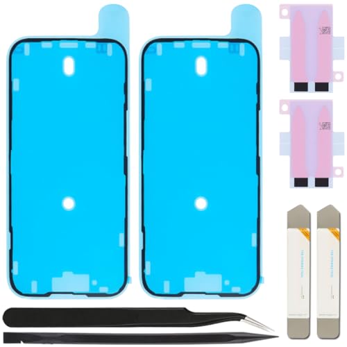 ZHUROUPU 2 Pièces pour iPhone 15 - Autocollant Étanche, Adhésif pour Écran LED et Ruban Adhésif pour Batterie Interne (6,1')