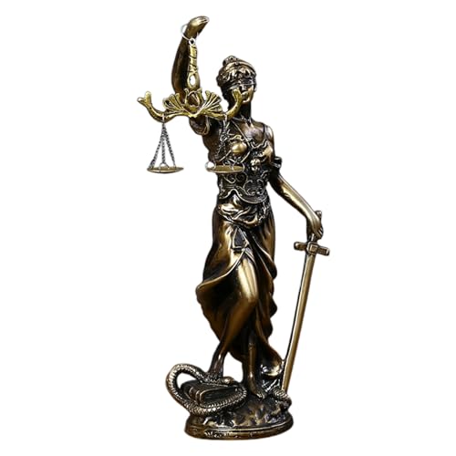 Statue Déesse de la Justice Figurine Mythologie Grecque Avec Balance pour Décoration de Bureau - Avocat