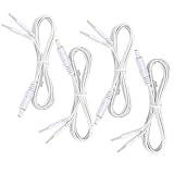 HENGBIRD Cavo TENS di Ricambio 4 Pezzi – Cavo per Elettrostimolazione 1,5 m, Connettore 2,35 mm / 2 mm, Accessorio per Dispositivo TENS ed EMS, Connessione Stabile