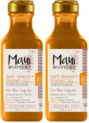 Maui Moisture Curl Quench + Coconut Oil Curl-Defining Anti-Frizz ...