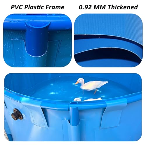 Estanque temporal de PVC para proteger tus peces koi sin perder espacio 2