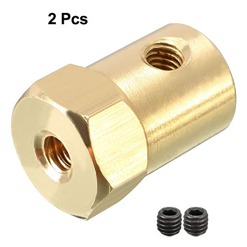 Acoplamiento de eje hexagonal de 6mm con conector para motor y piezas de robot 3